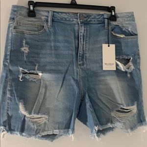 NWT plus denim shorts